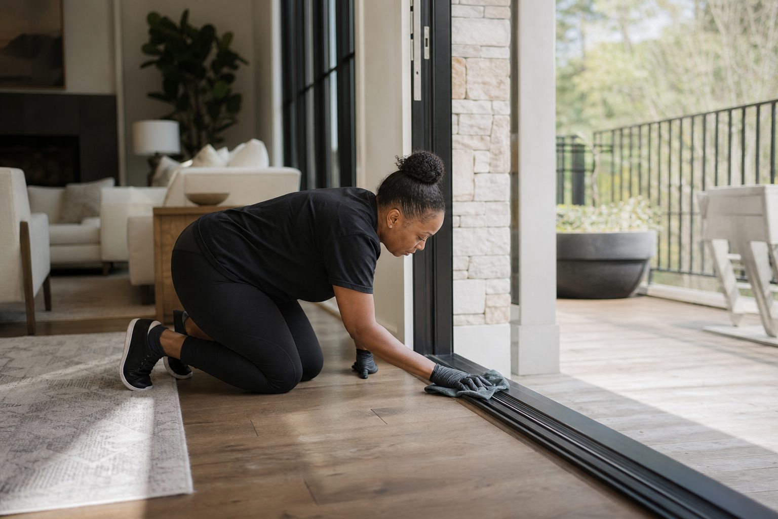 How to Clean Sliding Glass Door Tracks with Vinegar and Baking Soda: An Atlanta Homeowner's Guide — visual 3