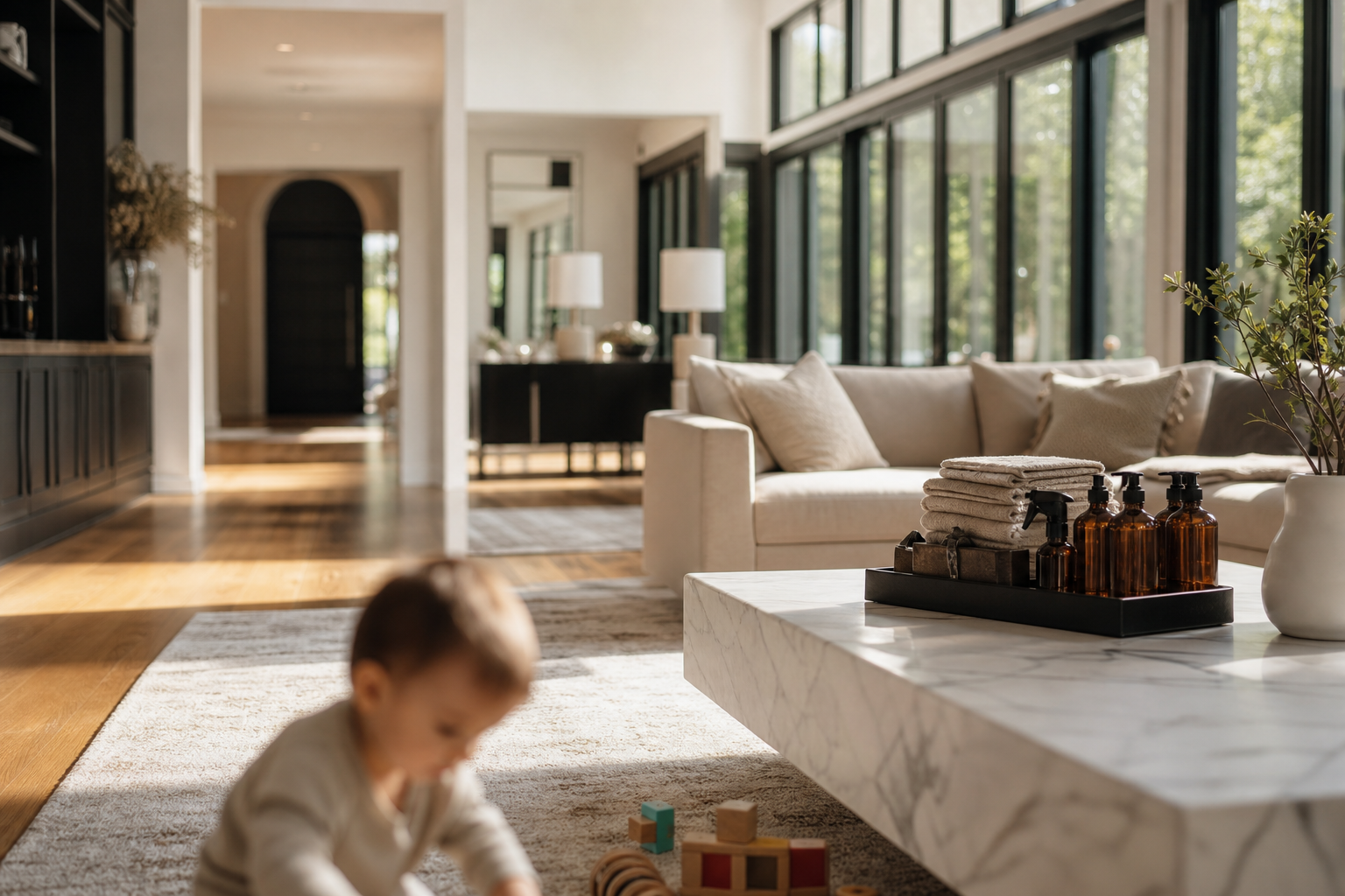 A Parent's Guide to Non Toxic Cleaning Products for Homes With Kids in Atlanta